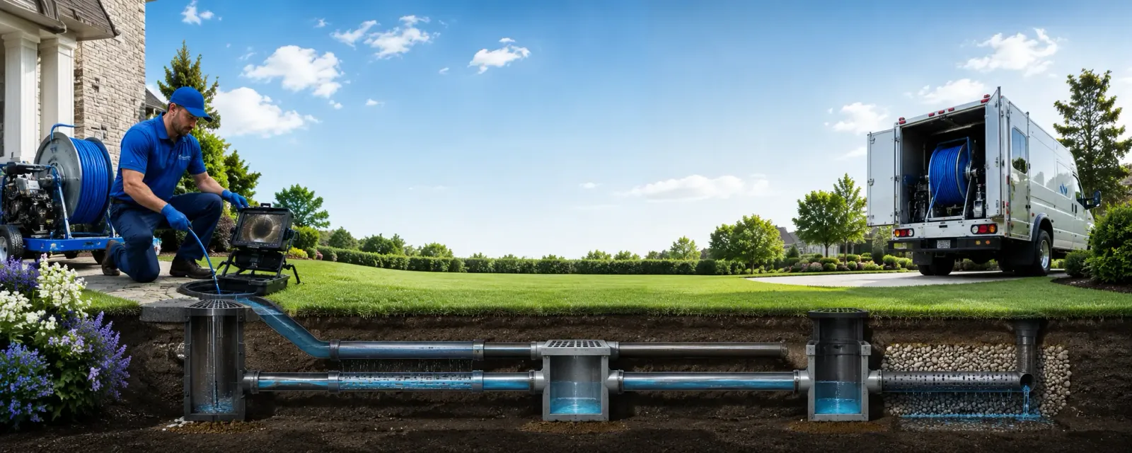 Outdoor drain cleaning information for Gulf, NC